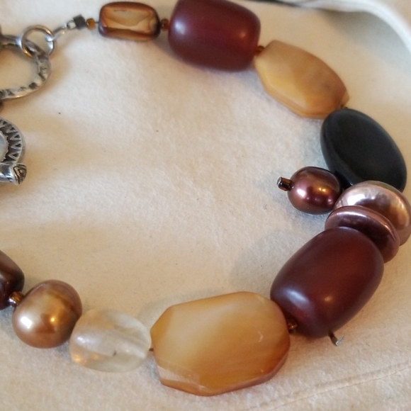 Silpada ~ Earthy Natural Beaded Bracelet - Picture 3 of 6